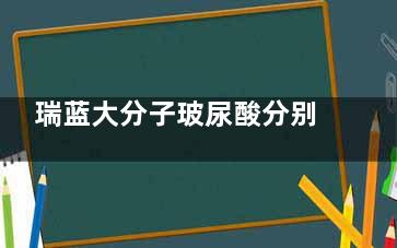 瑞蓝大分子玻尿酸分别有什来自么用途 大分子玻尿酸多少来自钱